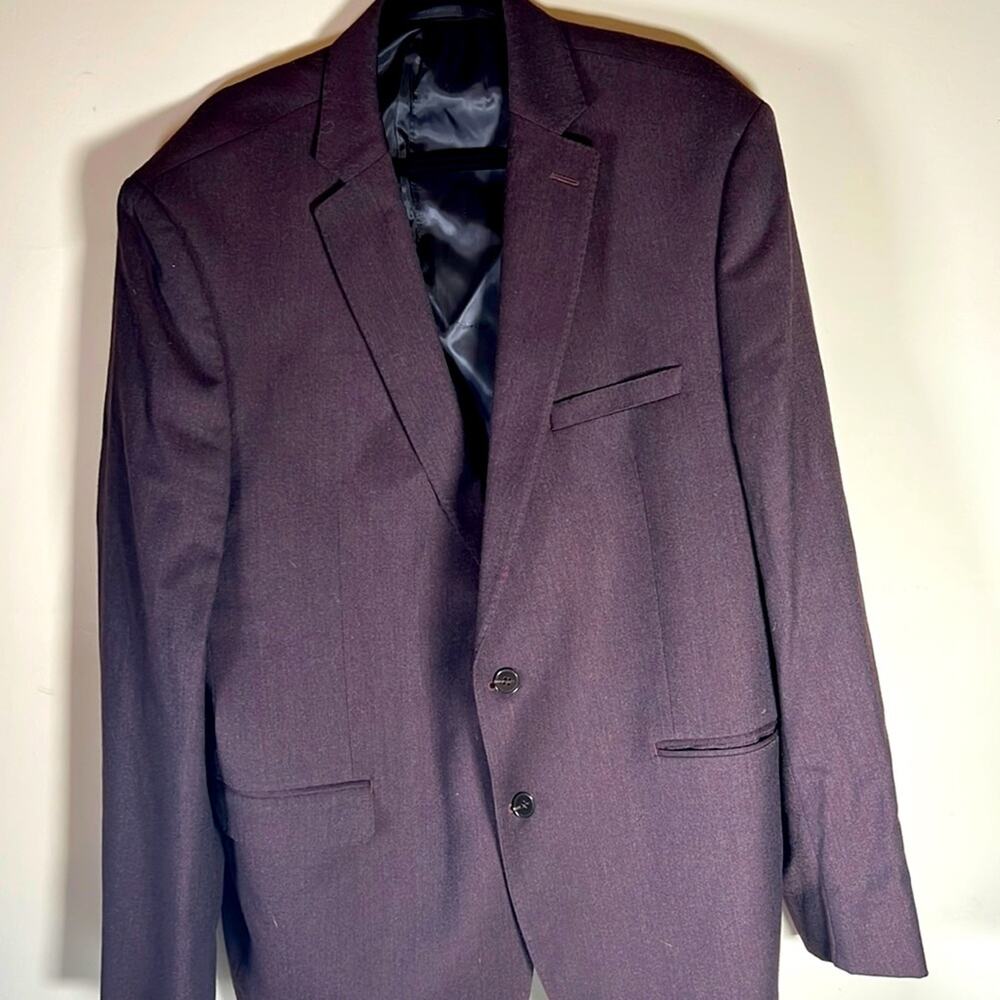 Calvin Klein Mens Blazer Jacket dark Brown Size 48 Regular